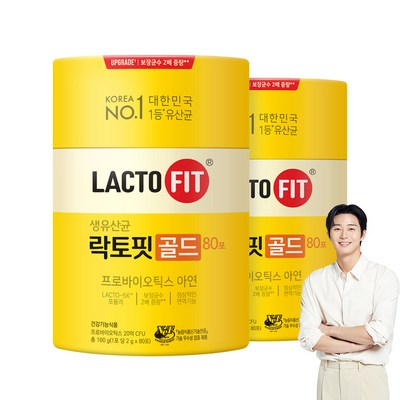 종근당건강 락토핏 골드, 160g, 2개