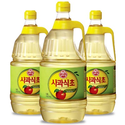 오뚜기 사과식초, 1.8L, 3개