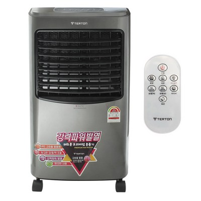 테르톤 이동식 PTC 전기 온풍기 + 리모컨, DWH-S0724HS, 혼합 색상