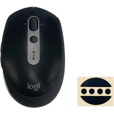 로지텍 M590 멀티 디바이스 무소음 무선 마우스 M-R0064 + 마우스 피트, 그래파이트