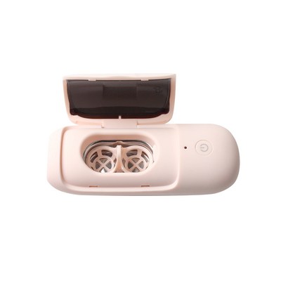 AG Cleaner 초음파 UV-C 자외선 살균 렌즈 세척기, 1개, 매트핑크