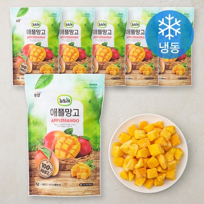  뉴뜨레 페루산 애플망고 다이스 (냉동), 1kg, 6개 