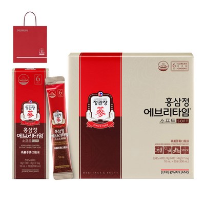 정관장 홍삼정 에브리타임 소프트 + 쇼핑백 세트, 300ml, 1개_영양가 가득한 정관장