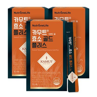 뉴트리원 카무트 브랜드 밀 효소 골드 플러스, 30정, 13g, 3개_카무트효소로 건강을 책임지는 뉴트리원의 블로그