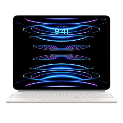 Apple 정품 매직 키보드 iPad Pro 12.9 6세대용, 화이트, 한국어