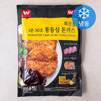  외갓집 1분 30초 통등심돈까스 + 소스 세트 (냉동), 650g, 1개 _맛있는 돈까스의 정선