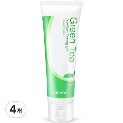 시드물 녹차 퓨어스킨 필링 젤, 120ml, 4개