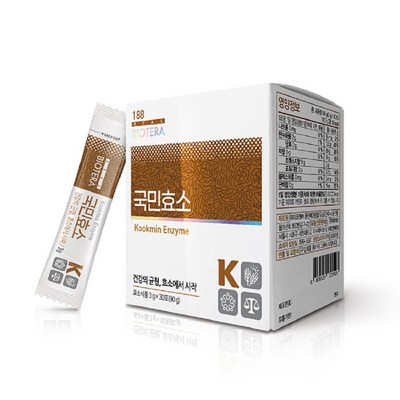 아미코젠 국민효소 곡물 발효 소화 비움 다이어트 지방 분해 효소 3g x 30포, 3000mg, 1개