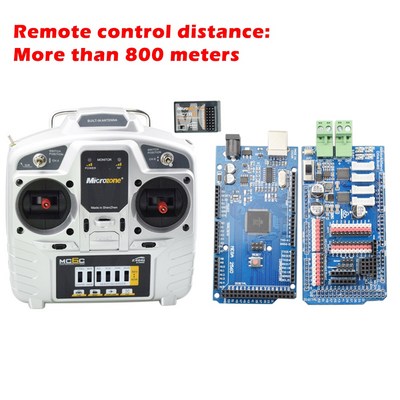 800m 장거리 Arduino 원격 제어 무선 로봇 키트 6 채널 스마트 메카 늄 휠 자동차 컨트롤러 부품|프로그래밍 장난감|, CHINA, 1개, mega with driver