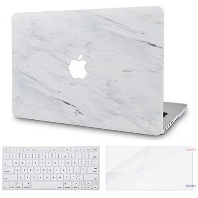 맥북 프로 13인치 2020 하드 케이스 P332 키스킨 액정보호필름 LuvCase 3 in 1 LaptopCase forMacBookPro, Silk White Marble with Keyboa, 상세 설명 참조0, 상세 설명 참조0