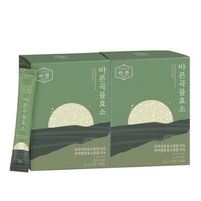 바른 곡물효소 누룽지맛, 90g, 2개_효소의 힘으로 건강을 챙기는 고역가수치효소