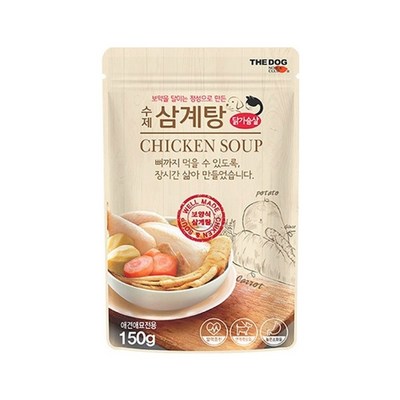 더독 애견 수제건강 삼계탕 150g 5개 파우더