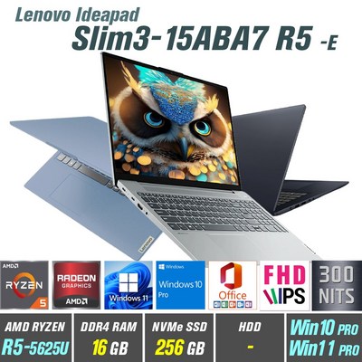 레노버 아이디어패드 Slim3-15ABA7 R5 + Win10 Pro / Win11 Pro 포함, WIN10 Pro  WIN11 Pro, 16GB, 256GB, 라이젠5 5625U, 그레이+미스틱블루+어비스블루