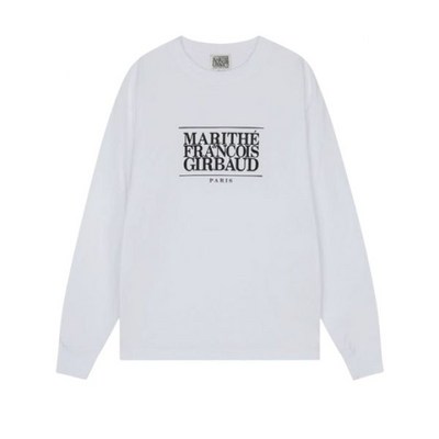 매장정품 마리떼 프랑소와 저버 티셔츠 CLASSIC LOGO LONG SLEEVE white