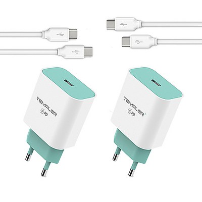 템플러 초고속 C타입 충전기 케이블 2세트, 템플러 초고속 충전기 2세트