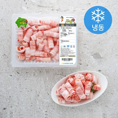 포크밸리 한돈 대패 삼겹살 구이용 (냉동), 500g, 1팩