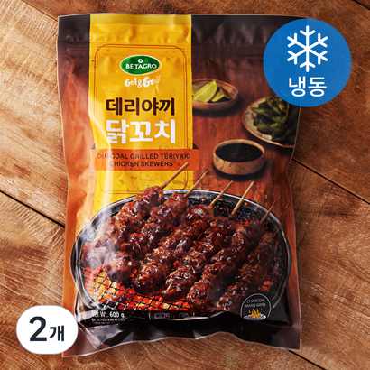 베타그로 데리야끼 숯불 닭꼬치 (냉동), 2개, 600g