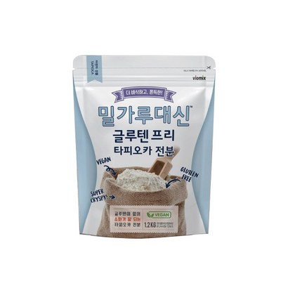 바이오믹스 밀가루 대신 글루텐 프리 타피오카 전분, 1.2kg, 1개