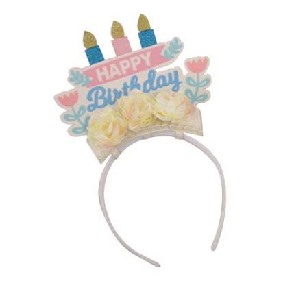 이자벨홈 생일파티 머리띠 조화케이크