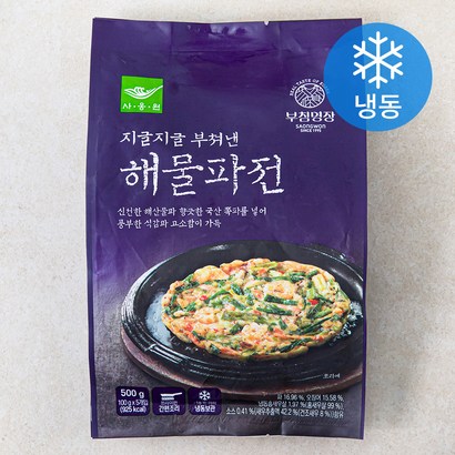 사옹원 부침명장 해물파전 (냉동), 500g, 1개