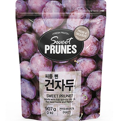 SweetPRUNES 씨를 뺀 건자두, 1개, 907g