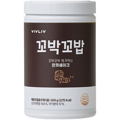 비브리브 꼬밥꼬밥 초코 다이어트쉐이크, 600g, 1개