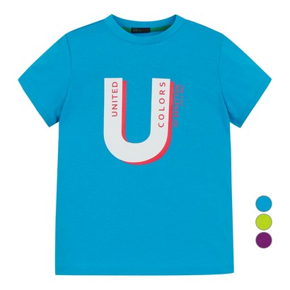 베네통키즈 아동용 알파벳 티셔츠 QATS4131