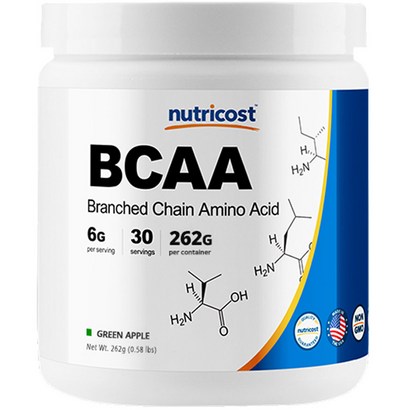 뉴트리코스트 BCAA 파우더 그린애플맛 30회분