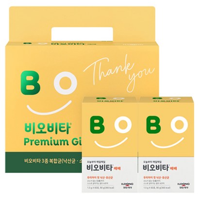 비오비타 일동제약 배배 낙산균 유산균 60p, 90g, 2개