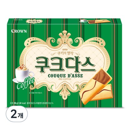 쿠크다스 커피  2개 - 비스킷 리뷰후기