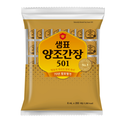 샘표 일회용 소용량 양조간장 501