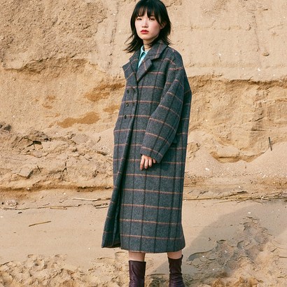 오앨 여성용 OOSE FIT WOO CASHERE COAT