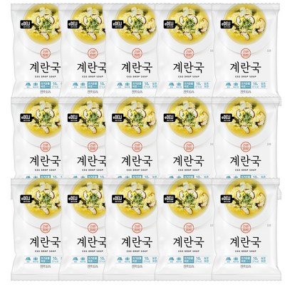 이델리 동림푸드 동결건조 계란국, 10g, 15개