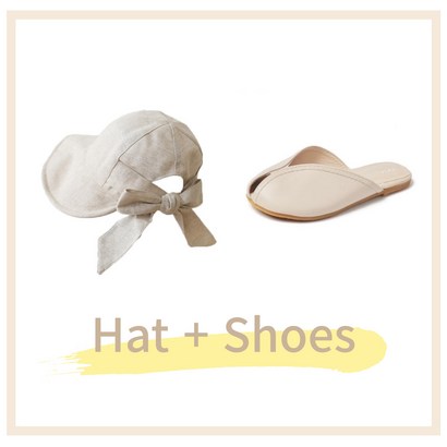 [  사은품 ] 산타야몰 S/S 시즌 대비 오픈 플랫 슈즈  린넨 버킷햇 증정