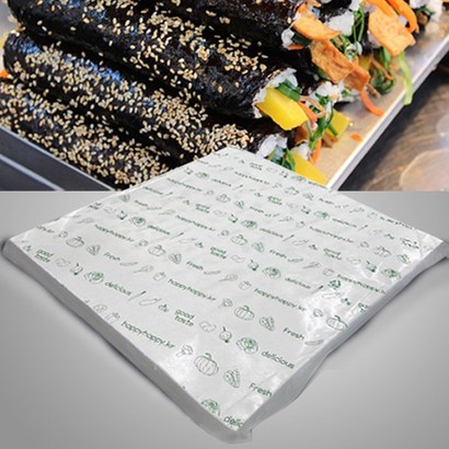 [연말 사은행사] 행복물류 김밥포장지 * 1000장 노루지 코팅지