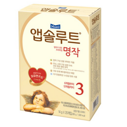 앱솔루트 엄마가 만든 프리미엄 명작 스틱분유 3단계 리뷰후기