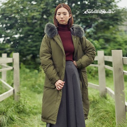 [최초가329 000원]에디바우어 22Winter 여성 야상 헤비다운파카