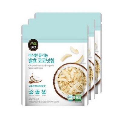올바이오 바삭한 유기농 발효 코코넛칩
