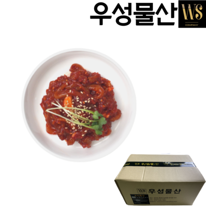 [우성수산] 업소용 3센치 오징어젓 채쓴 비빔 박스포장(가성비상품), 10kg, 1개