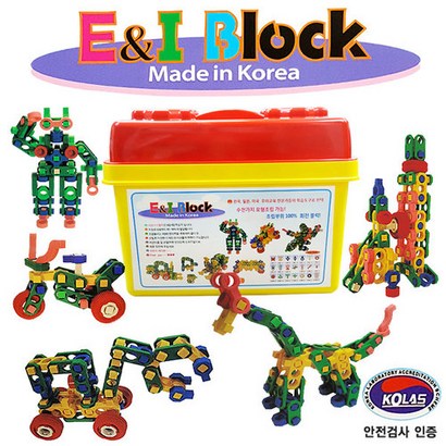 [키즈밥상] 201이앤아이블럭 회전블럭 조립놀이 창의력블럭
