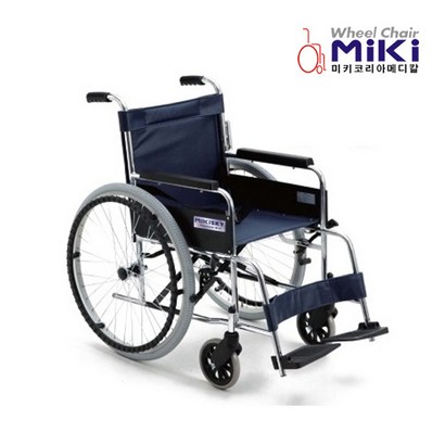 미키 코리아 병원용 수동 접이식 휠체어