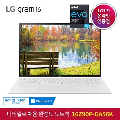 LG 그램 16인치 2021 노트북 16Z90P-GA56K 11세대 인텔i5 웹캠 대화면 가벼운 노트북 윈도우10 리뷰후기