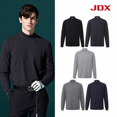 [JDX 제이디엑스] 21FW 모크넥 기모 티셔츠 남성 5종