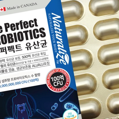 캐나다 the퍼펙트 유산균 100억유산균 510mg x 60캡슐 장건강유산균 유산균제품