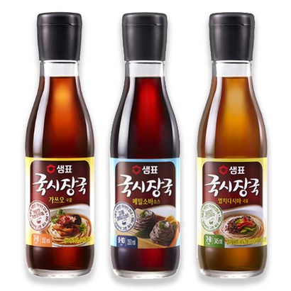 브라더스 샘표 국시장국 3종 각1개씩[양념장 쯔유 장국 모밀 고메] 리뷰후기