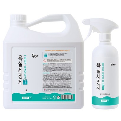 몽블 프리미엄 코튼향 화장실 청소세제 500ml+4L, 1개, 500ml