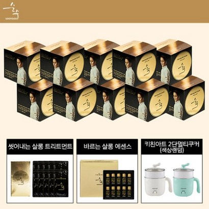[KT알파쇼핑]전고객 2단 멀티쿠커! 순수 더 살롱 골드라벨 염색제  리뷰 후기