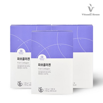[비타민하우스] 저분자 먹는 피쉬콜라겐 100포 리뷰 후기