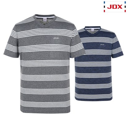 [JDX] 남성 멜란지 스트라이프 브이넥티셔츠 2종 택1 리뷰후기