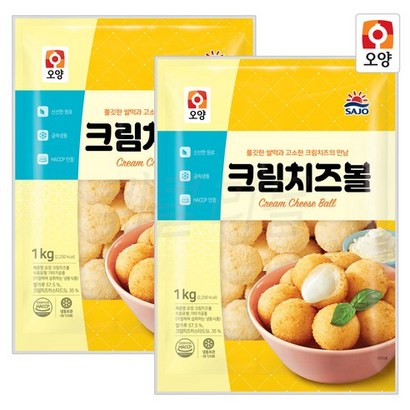 [사조오양] 크림치즈볼 x2봉